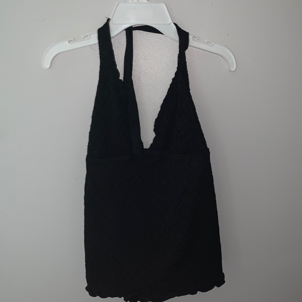 BLACK SWIM TOP